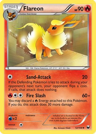 Flareon (12) [Dark Explorers] - Deck Out Gaming