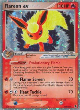 Flareon ex (108) [Delta Species] Holofoil - Deck Out Gaming