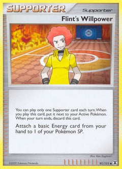 Flint's Willpower (91) [Rising Rivals] Reverse Holofoil - Deck Out Gaming