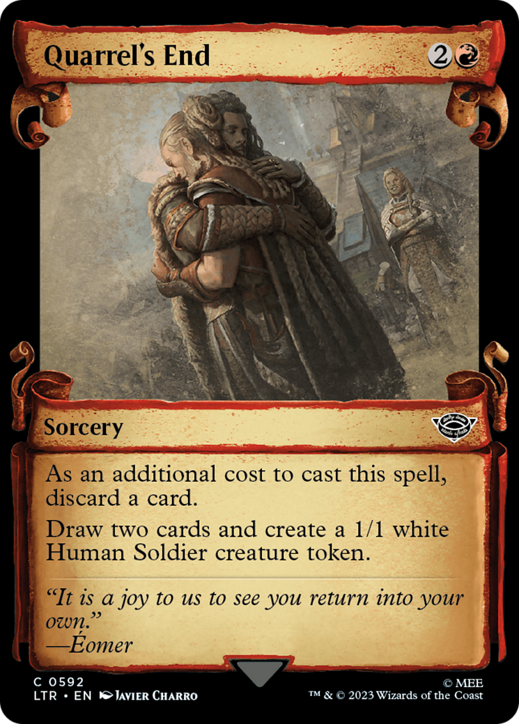 Quarrel's End (Showcase Scrolls) (592) [The Lord of the Rings: Tales of Middle-earth] foil - Deck Out Gaming