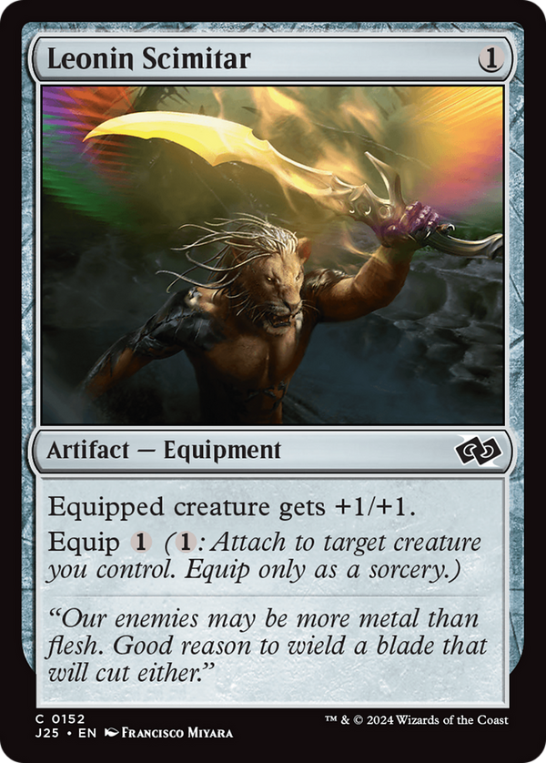 Leonin Scimitar (152) [Foundations Jumpstart] - Deck Out Gaming