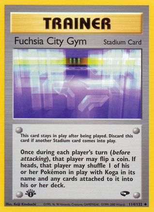 Fuchsia City Gym (114) [Gym Challenge] 1st Edition - Deck Out Gaming