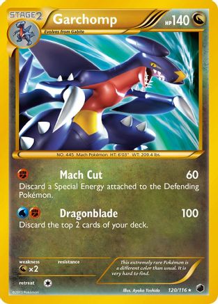 Garchomp (120 Secret Rare) (120) [Plasma Freeze] Holofoil - Deck Out Gaming