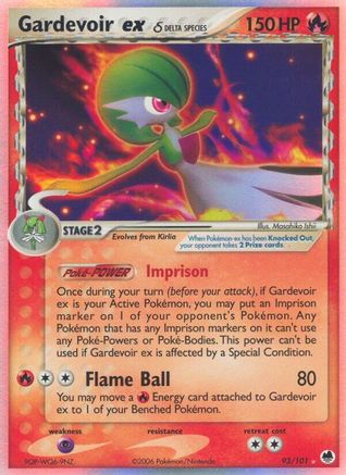 Gardevoir ex (Delta Species) (93) [Dragon Frontiers] Holofoil - Deck Out Gaming