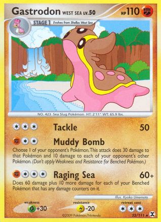 Gastrodon West Sea (22) [Rising Rivals] Reverse Holofoil - Deck Out Gaming