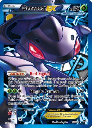 Genesect EX (Team Plasma) (97 Full Art) (97) [Plasma Blast] Holofoil - Deck Out Gaming