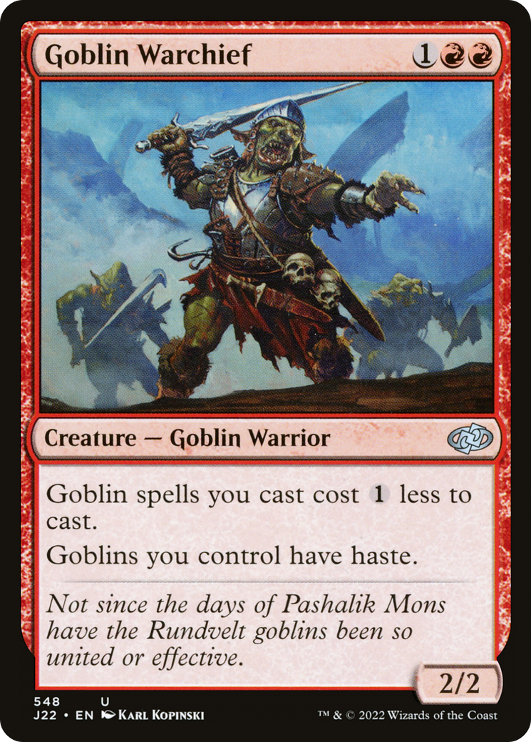 Goblin Warchief (548) [Jumpstart 2022] - Deck Out Gaming