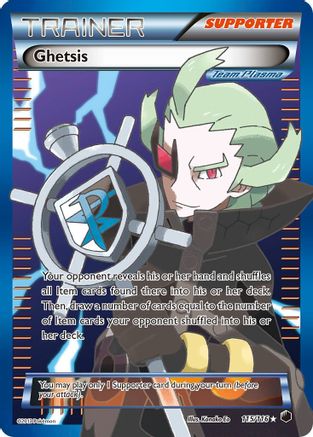 Ghetsis (Team Plasma) (Full Art) (115) [Plasma Freeze] Holofoil - Deck Out Gaming