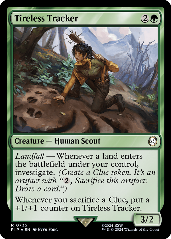 Tireless Tracker (Surge Foil) (735) [Fallout] foil - Deck Out Gaming