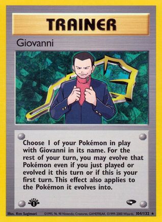 Giovanni (104) [Gym Challenge] 1st Edition - Deck Out Gaming
