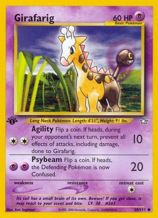 Girafarig (58) [Neo Genesis] 1st Edition - Deck Out Gaming
