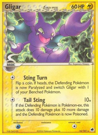 Gligar (Delta Species) (16) [Dragon Frontiers] - Deck Out Gaming