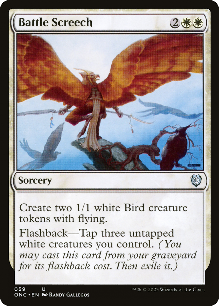 Battle Screech (59) [Phyrexia: All Will Be One Commander] - Deck Out Gaming
