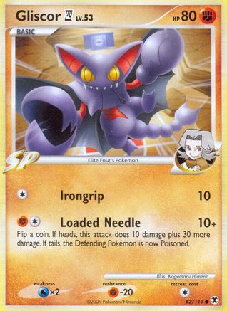 Gliscor E4 (62) [Rising Rivals] Reverse Holofoil - Deck Out Gaming