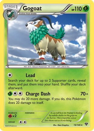 Gogoat (19) [XY Base Set] Reverse Holofoil - Deck Out Gaming