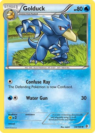 Golduck (34) (34) [Boundaries Crossed] - Deck Out Gaming