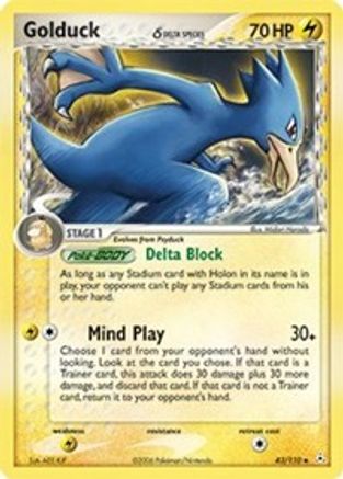 Golduck (Delta Species) (43) [Holon Phantoms] - Deck Out Gaming