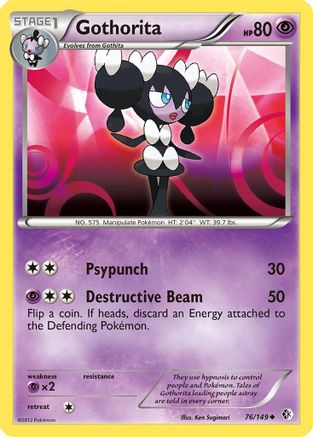 Gothorita (76) [Boundaries Crossed] Reverse Holofoil - Deck Out Gaming
