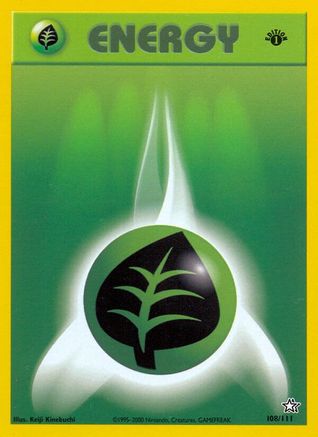 Grass Energy (108) [Neo Genesis] 1st Edition - Deck Out Gaming