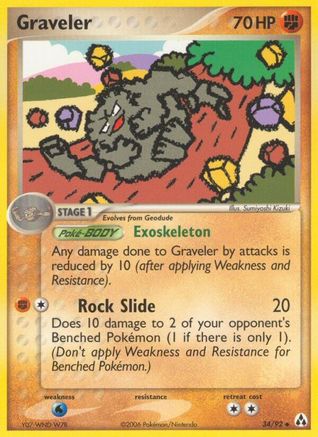 Graveler (34) [Legend Maker] Reverse Holofoil - Deck Out Gaming