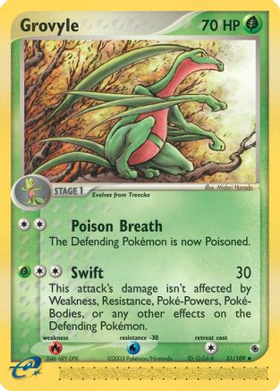 Grovyle - 31/109 (31) [Ruby and Sapphire] Reverse Holofoil - Deck Out Gaming