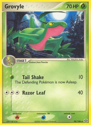 Grovyle (28) [Emerald] Reverse Holofoil - Deck Out Gaming