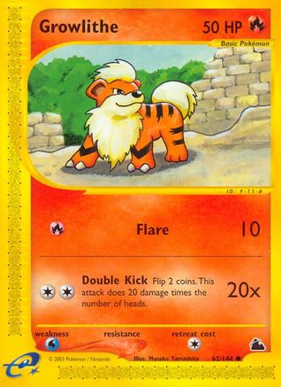 Growlithe (62) [Skyridge] Reverse Holofoil - Deck Out Gaming