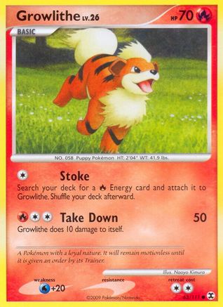 Growlithe (63) [Rising Rivals] Reverse Holofoil - Deck Out Gaming