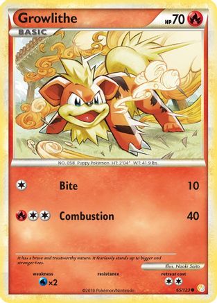 Growlithe (65) [HeartGold SoulSilver] - Deck Out Gaming