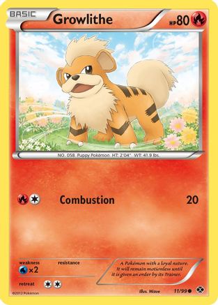 Growlithe (11) (11) [Next Destinies] Reverse Holofoil - Deck Out Gaming