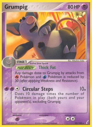 Grumpig (20) [Crystal Guardians] Reverse Holofoil - Deck Out Gaming