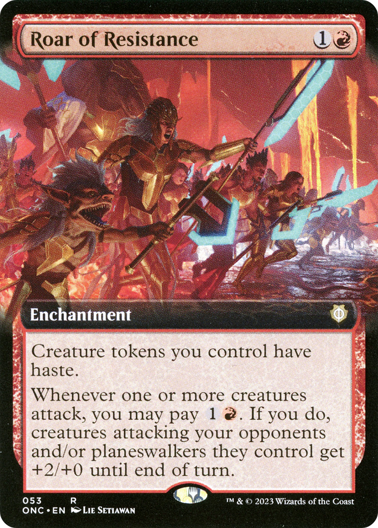 Roar of Resistance (Extended Art) (53) [Commander: Phyrexia: All Will Be One] - Deck Out Gaming