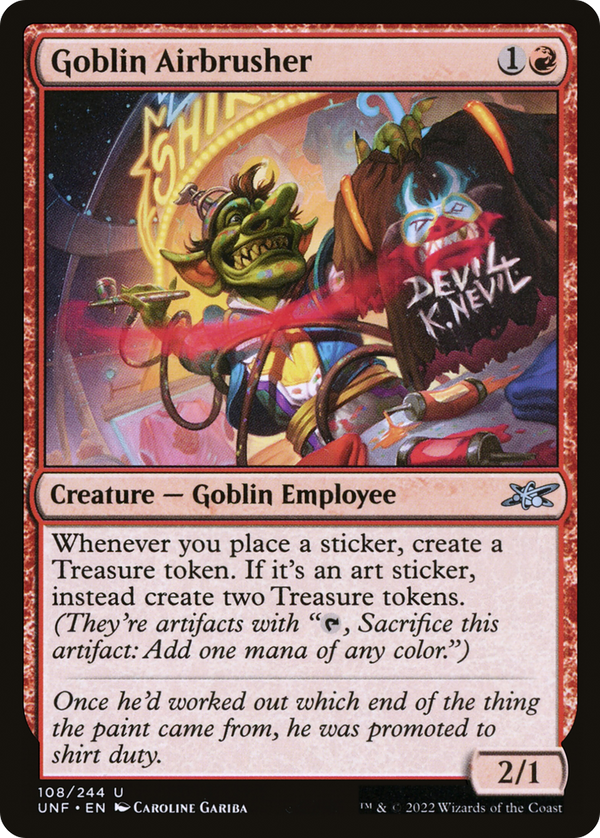 Goblin Airbrusher (108) [Unfinity] foil - Deck Out Gaming