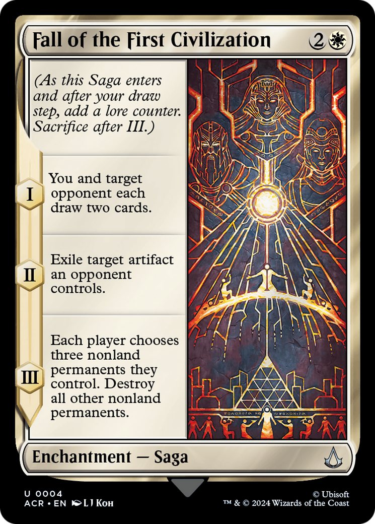 Fall of the First Civilization (4) [Assassin's Creed] foil - Deck Out Gaming