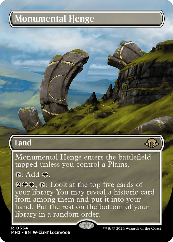 Monumental Henge (Borderless) (354) [Modern Horizons 3] - Deck Out Gaming