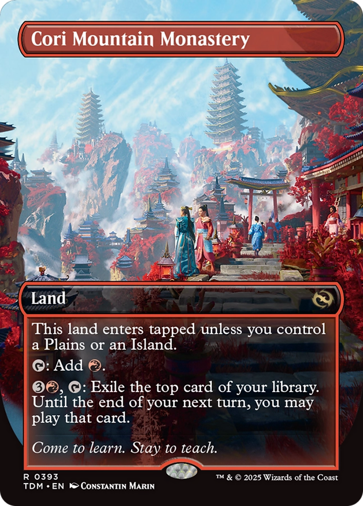 Cori Mountain Monastery (Borderless) (393) [Tarkir: Dragonstorm] - Deck Out Gaming