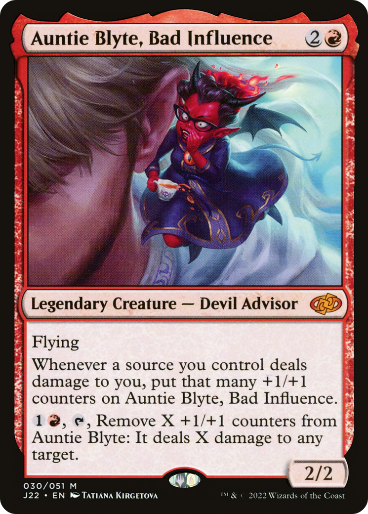Auntie Blyte, Bad Influence (30) [Jumpstart 2022] - Deck Out Gaming