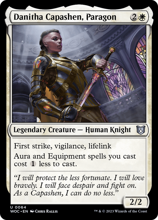 Danitha Capashen, Paragon (64) [Wilds of Eldraine Commander] - Deck Out Gaming