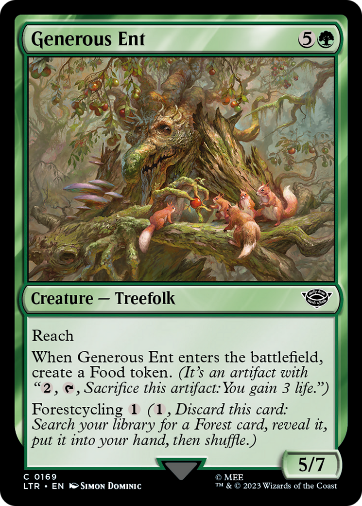 Generous Ent (169) [The Lord of the Rings: Tales of Middle-earth] foil - Deck Out Gaming