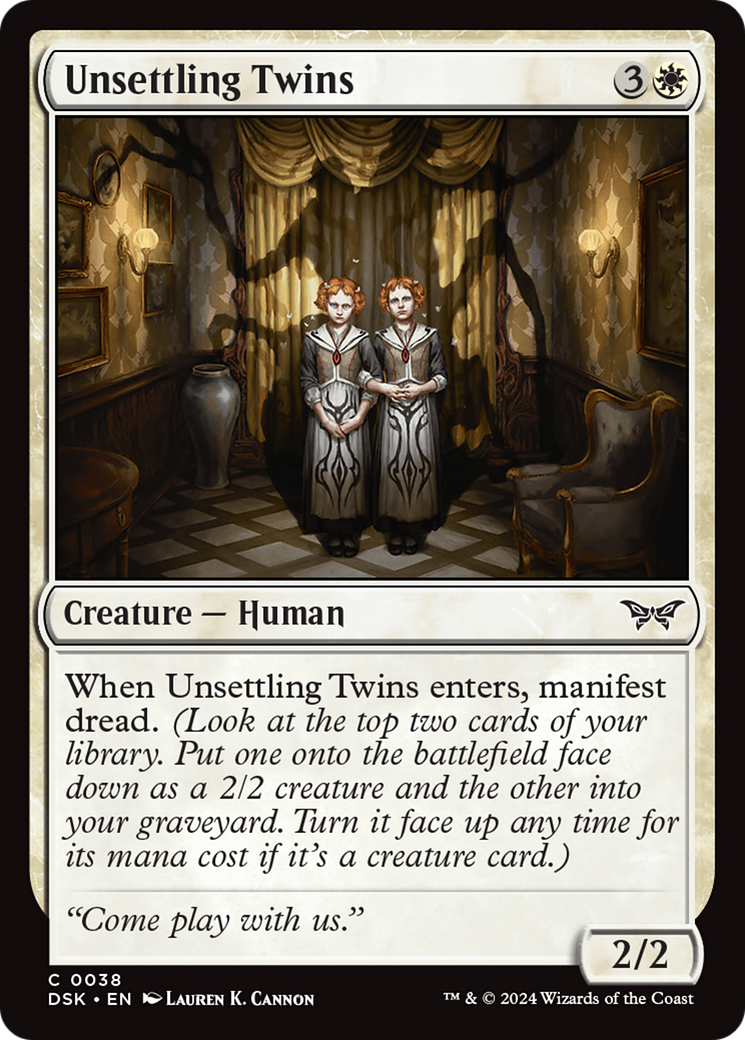 Unsettling Twins (38) [Duskmourn: House of Horror] - Deck Out Gaming
