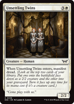 Unsettling Twins (38) [Duskmourn: House of Horror] - Deck Out Gaming