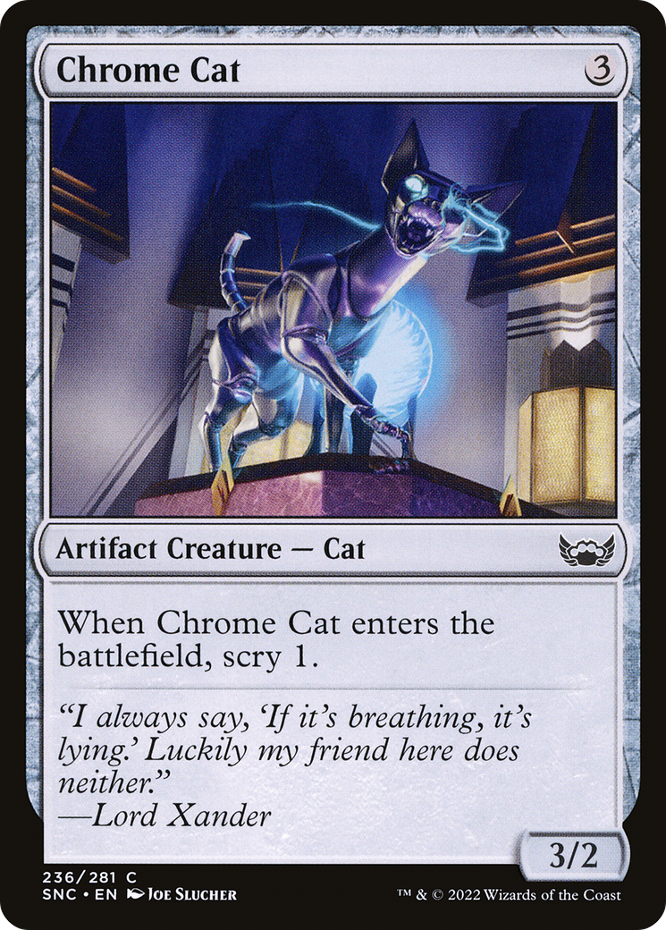 Chrome Cat (236) [Streets of New Capenna] - Deck Out Gaming