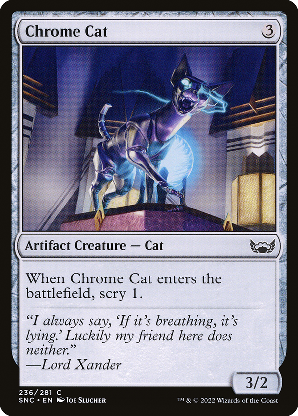 Chrome Cat (236) [Streets of New Capenna] foil - Deck Out Gaming