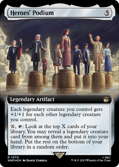 Heroes' Podium (Extended Art) (Surge Foil) (1070) [Doctor Who] foil - Deck Out Gaming