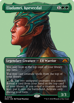 Eladamri, Korvecdal (Borderless) (369) [Modern Horizons 3] foil - Deck Out Gaming