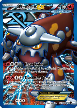 Heatran EX (Team Plasma) (Full Art) (109) [Plasma Freeze] Holofoil - Deck Out Gaming