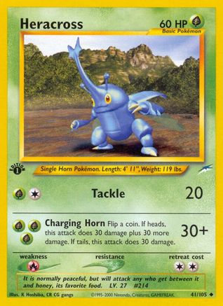 Heracross (41) [Neo Destiny] 1st Edition - Deck Out Gaming