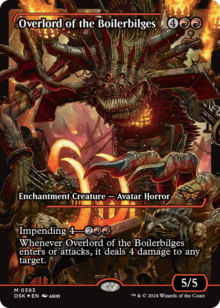 Overlord of the Boilerbilges (Showcase) (393) [Duskmourn: House of Horror] foil - Deck Out Gaming