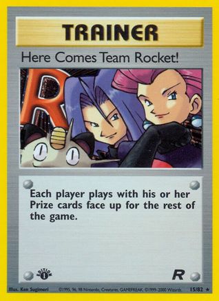 Here Comes Team Rocket! (15) (15) [Team Rocket] 1st Edition Holofoil - Deck Out Gaming