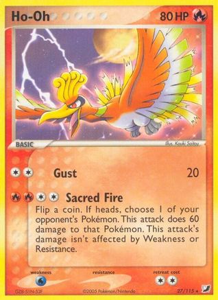 Ho-Oh (27) [Unseen Forces] Reverse Holofoil - Deck Out Gaming